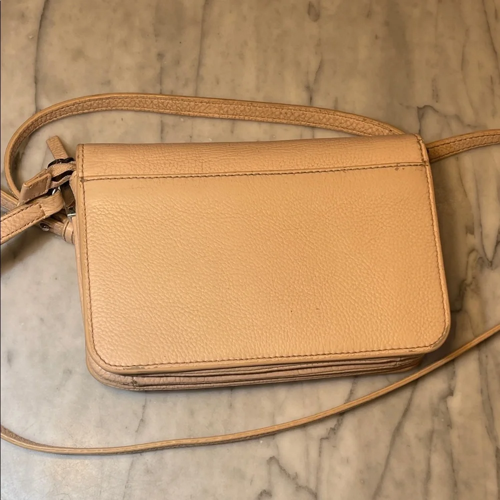 Steven Alan Pebble Leather Crossbody Bag - Nude/Tan